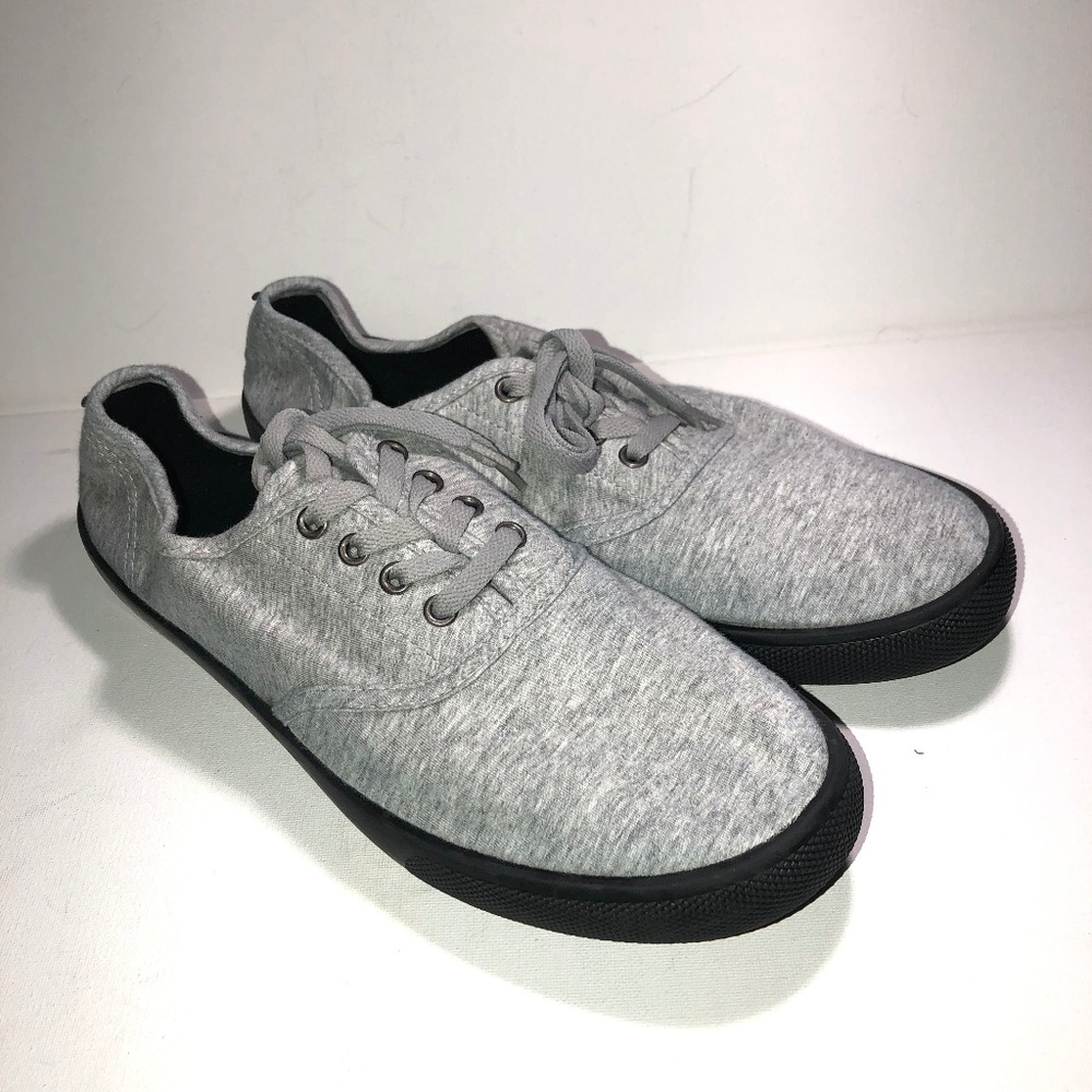 Divided Gray Canvas Sneaker - Sz 7.5